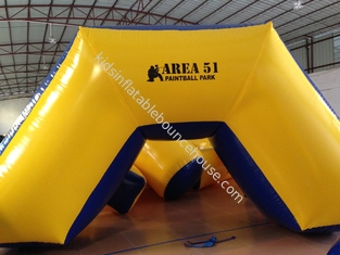 Υπαίθριες αποθήκες 0.9mm μουσαμάς 5 X 2,5 X 1.25m Paintball παιχνιδιών διογκώσιμες PVC