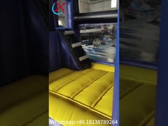 Πυροσβεστικός Εμπορικός Φουσκωτός Βουρτσάρης Moonwalk Καρτούν Θέμα με περιστροφικό συνδυασμό διαφάνειας