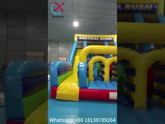UL Listed Commercial Inflatable Water Slides Vertical Rush Inflatable Obstacle Slide Προσαρμοσμένο λογότυπο
