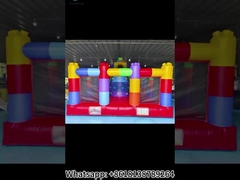 LEGO Blocks Splicing Inflatable Bouncy House With Slide Combo για παιδιά