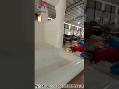 Κατασκευαστής Πυροβόλο λευκό χώρο άλματος γάμου φουσκωτό αναπηδικό κάστρο