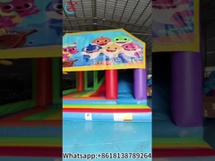 Πνευματώδης Bouncer Jumping Castle Slide Υποβρύχιος Κόσμος Θέμα Εμπορικό Bounce House