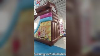 Cute Bear Bounce House με τσουλήθρα για παιδιά