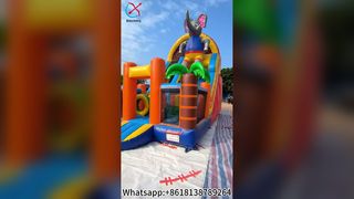 Εμπόδιο διασκεδαστικής διαφάνειας του Elephant Bounce House