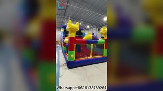 Πολύχρωμο Κάστρο Bounce House με Διασκέδαση