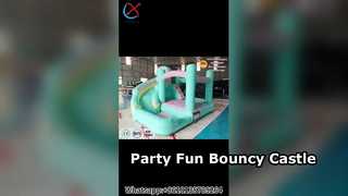 Παστέλ Bouncy Castle Slide Παιδικά πάρτι Διασκέδαση