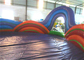 Ζωηρόχρωμη διογκώσιμη διαμορφωμένη κύμα παιδική χαρά 8 X 8 X 3.4m αθλητικών παιχνιδιών μουσαμάς PVC 0.55mm