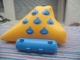 Κίτρινα και γαλάζια φουσκωτά παιχνίδια νερού, μικρό σφραγισμένο φουσκωτό παγόβουνο