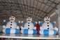 Το αεροστεγές PVC προσάρμοσε τις διογκώσιμες διακοσμήσεις χιονανθρώπων εύκολες να καθαρίσουν