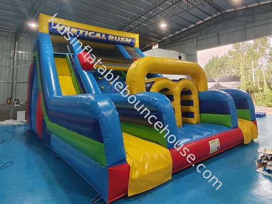 UL Listed Commercial Inflatable Water Slides Vertical Rush Inflatable Obstacle Slide Προσαρμοσμένο λογότυπο