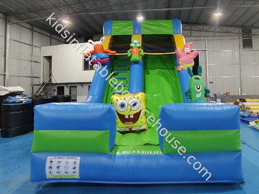 Προσαρμοσμένο PVC φουσκωτό ξηρό διαφάνειες SpongeBob τετραγωνικά παντελόνια φουσκωτό κάστρο για παιδιά