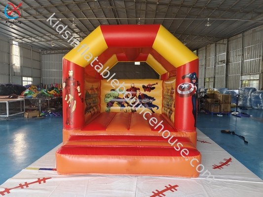 Εμπορικό Πυροβόλο Το Marvel Heroes Jumping House Πυροβόλο Πυροβόλο Κάστρο