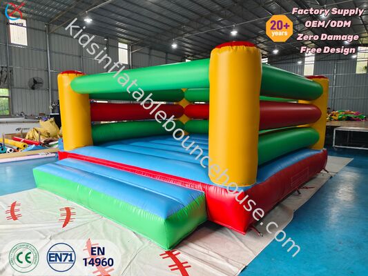 Πολύχρωμο φουσκωτό Bouncy Castle Heavy-Duty PVC Commercial-Grade για ενοικιάσεις